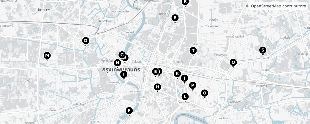 Map of Bangkok