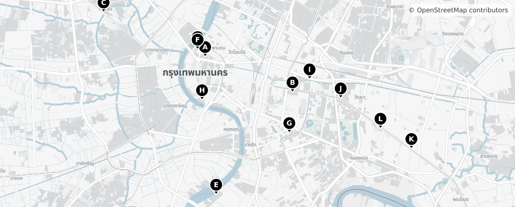 Map of Bangkok