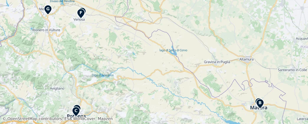 Map of Basilicata