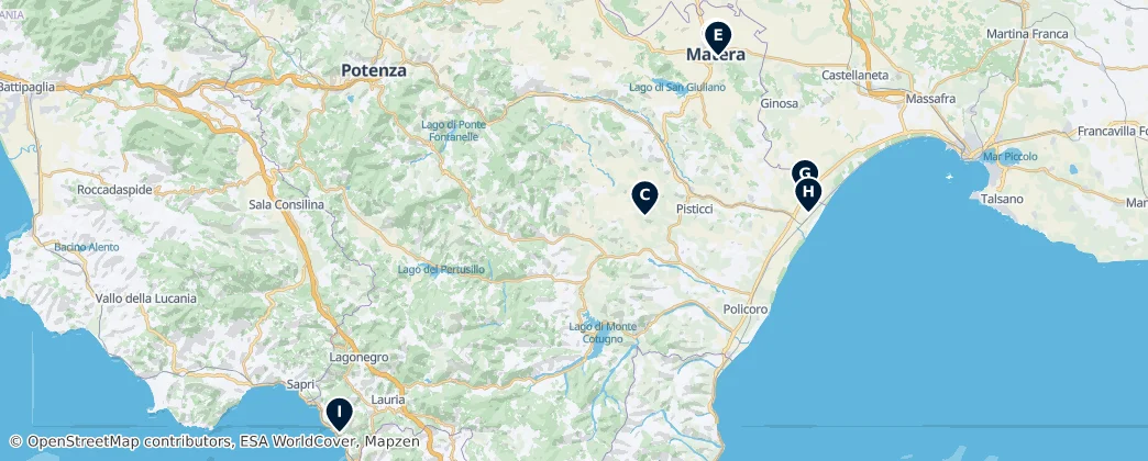 Map of Basilicata
