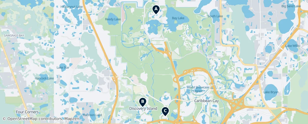 Map of Bay Lake