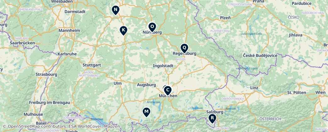 Map of Baviera