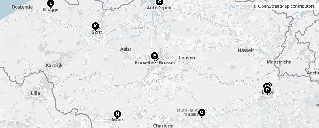 Map of Bélgica
