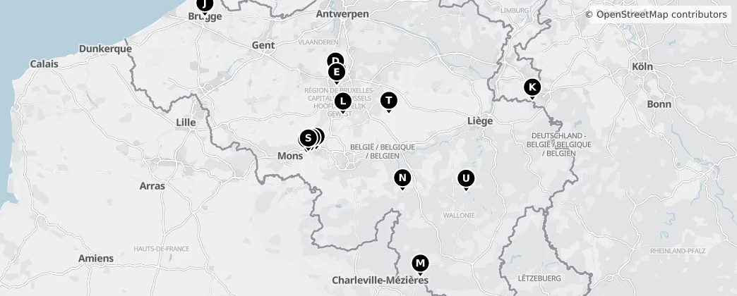 Map of Bélgica