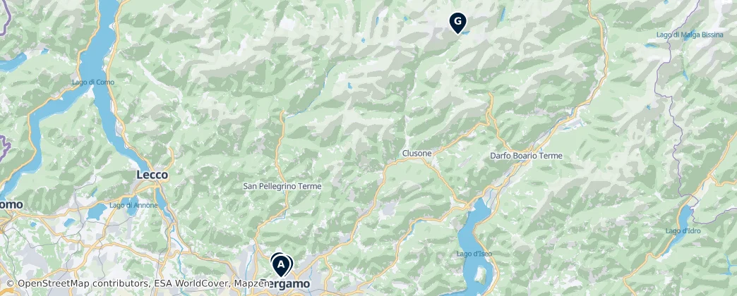 Map of Bérgamo