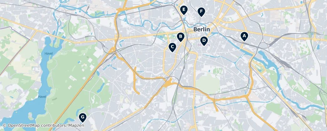 Map of Berlín