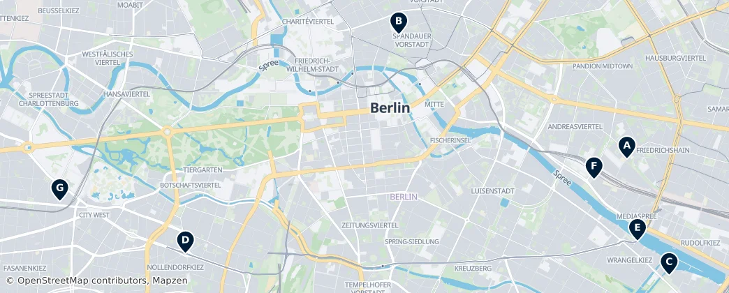 Map of Berlín