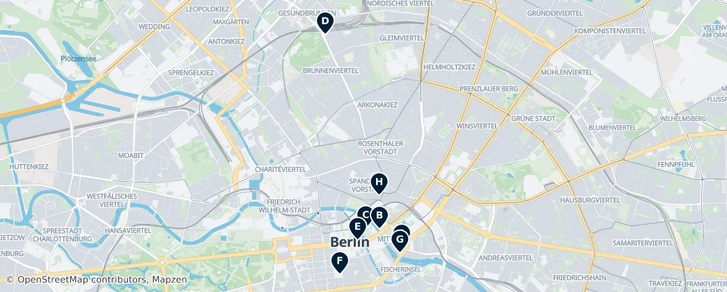 Map of Berlín-Mitte