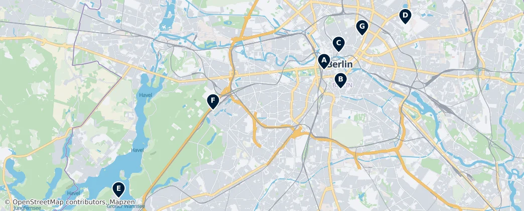 Map of Berlín