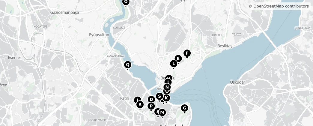 Map of Beyoğlu