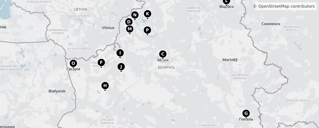 Map of Bielorrusia