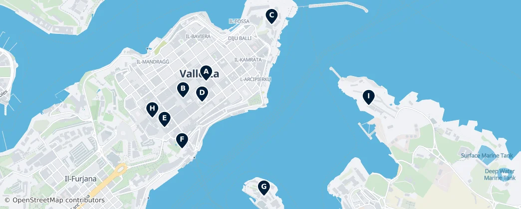 Map of Birgu