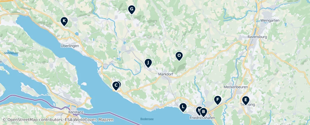Map of Distrito de Bodensee