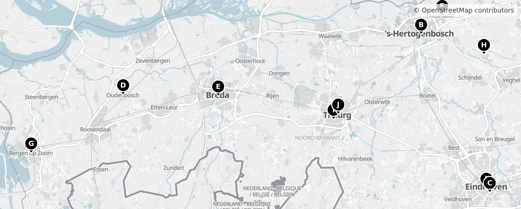 Map of Brabante Septentrional