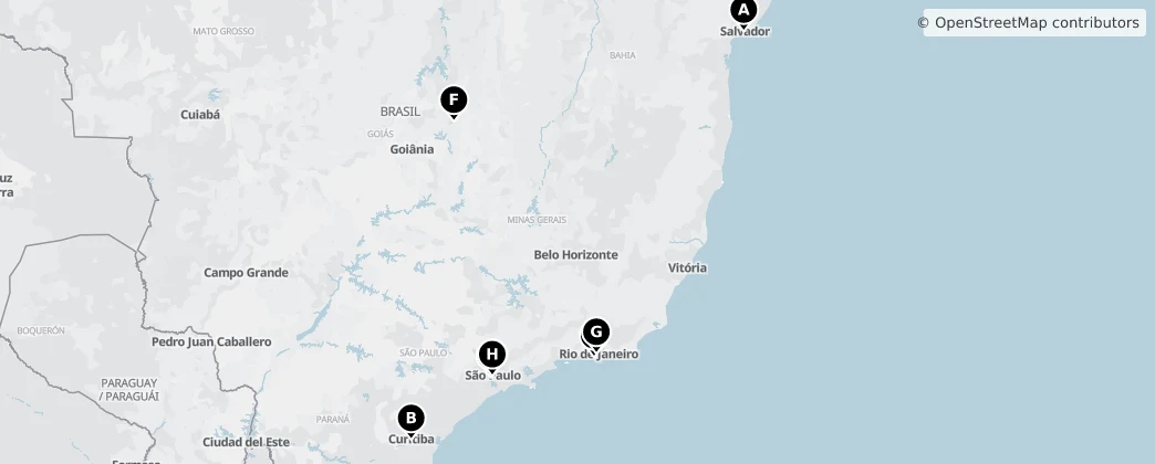 Map of Brasil