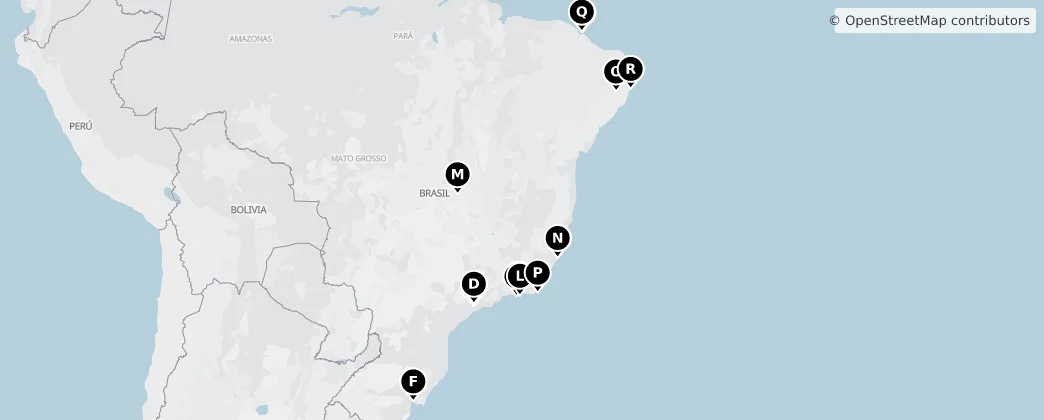 Map of Brasil