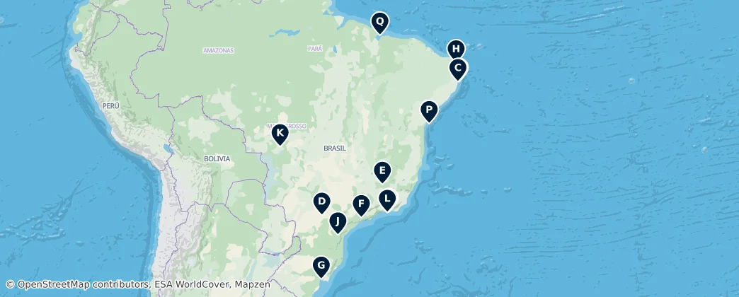 Map of Brasil