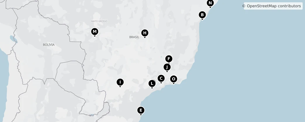 Map of Brasil