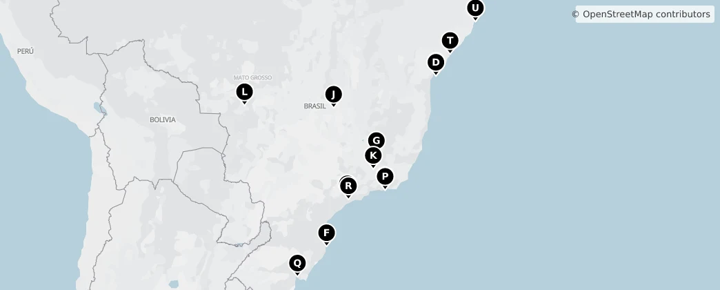 Map of Brasil