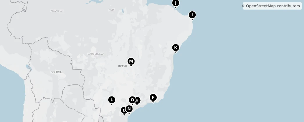 Map of Brasil