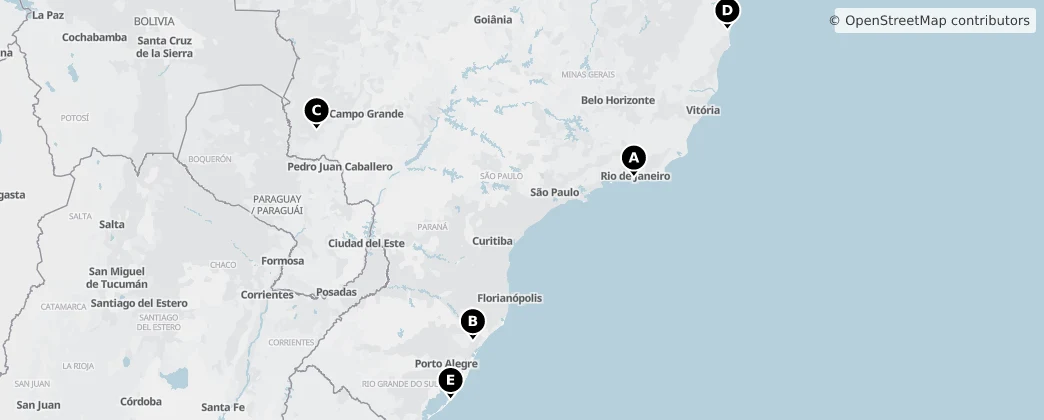 Map of Brasil