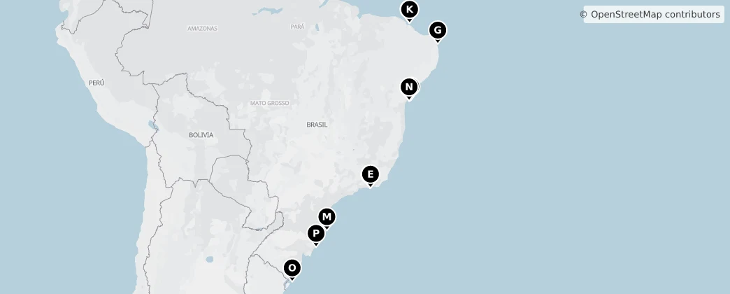 Map of Brasil