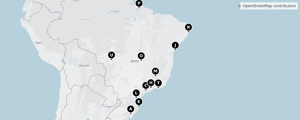 Map of Brasil