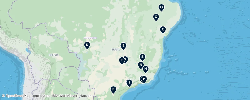 Map of Brasil