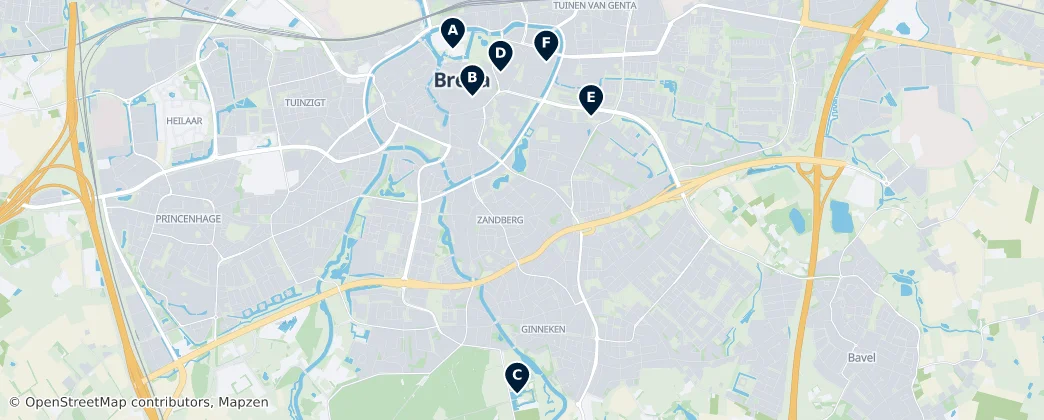 Map of Breda