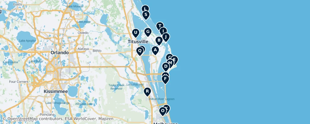 Map of Condado de Brevard