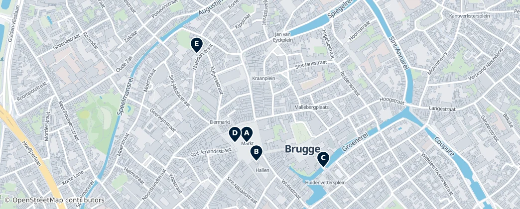 Map of Brugge-Centrum