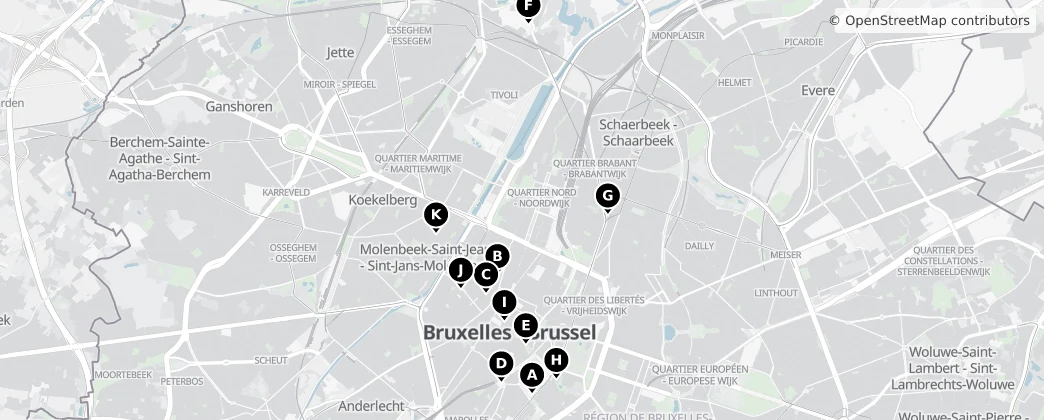 Map of Bruselas