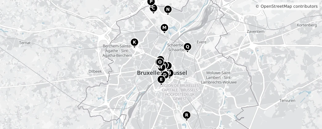 Map of Bruselas