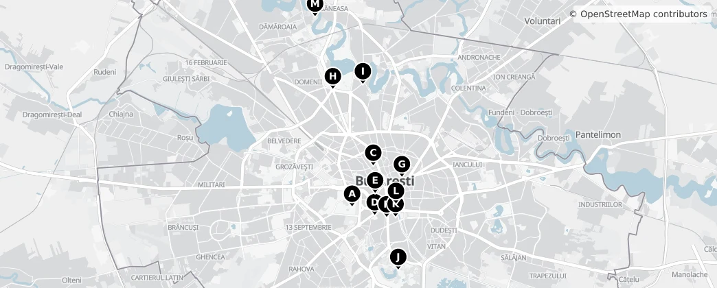 Map of Bucarest