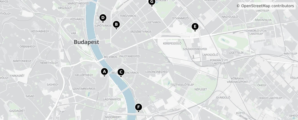 Map of Budapest