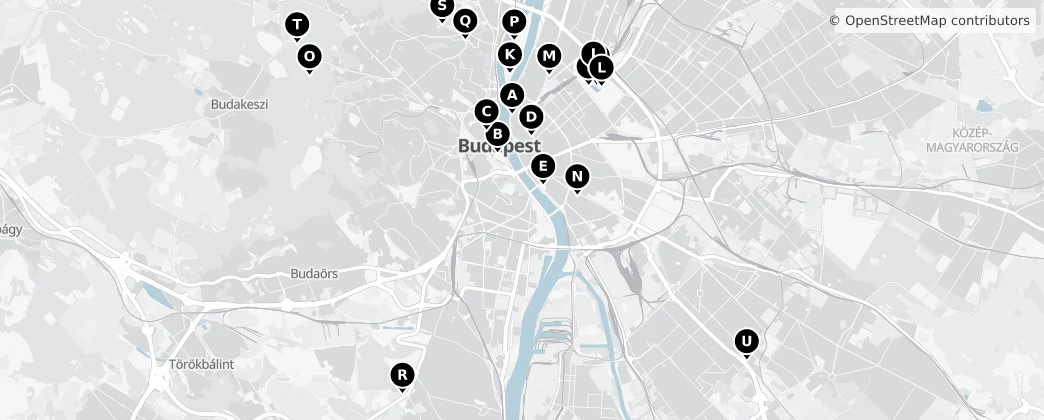 Map of Budapest