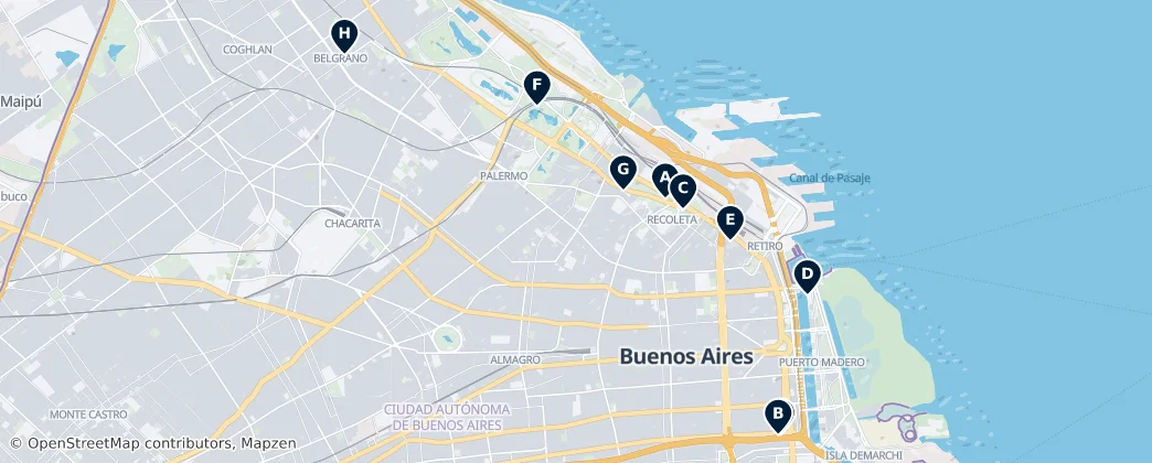 Map of Buenos Aires