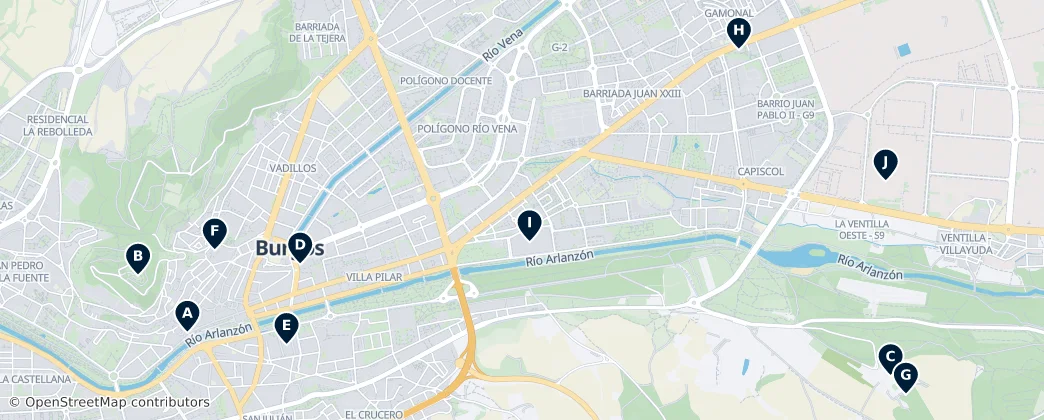 Map of Burgos