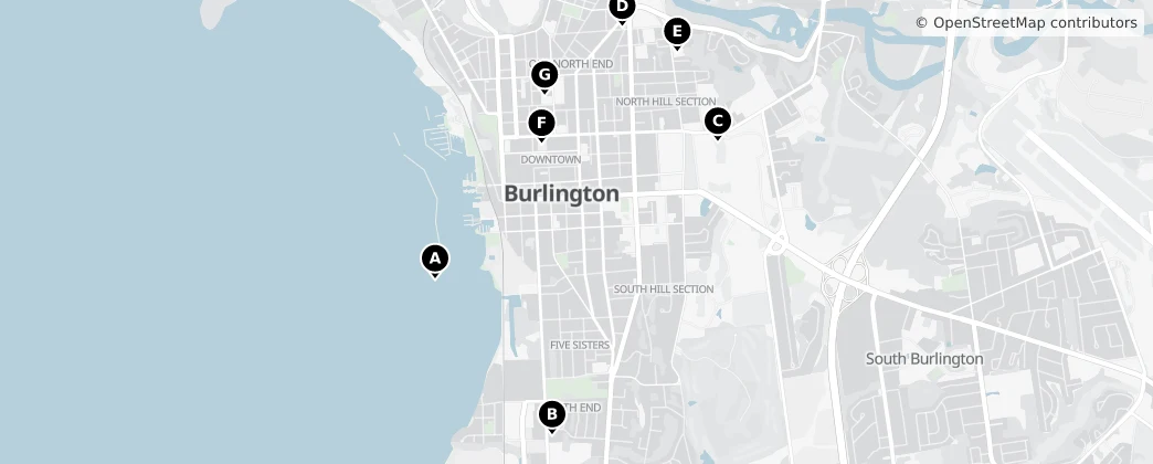 Map of Burlington