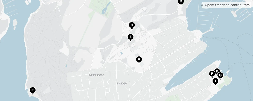 Map of Bygdøy