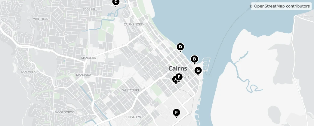 Map of Cairns