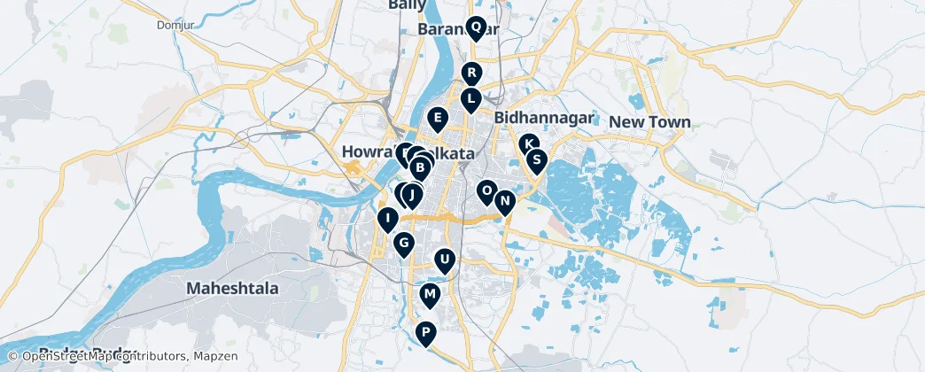 Map of Calcuta