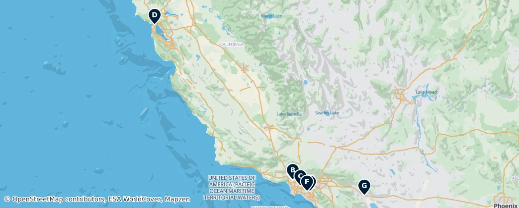 Map of California