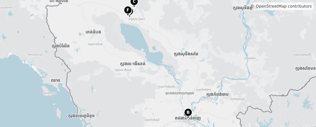 Map of Camboya