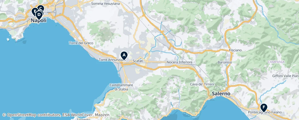 Map of Campania