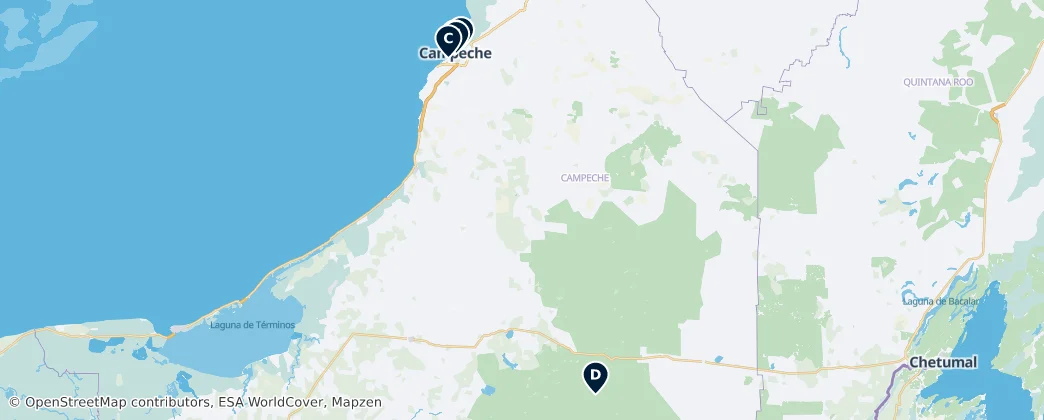 Map of Campeche