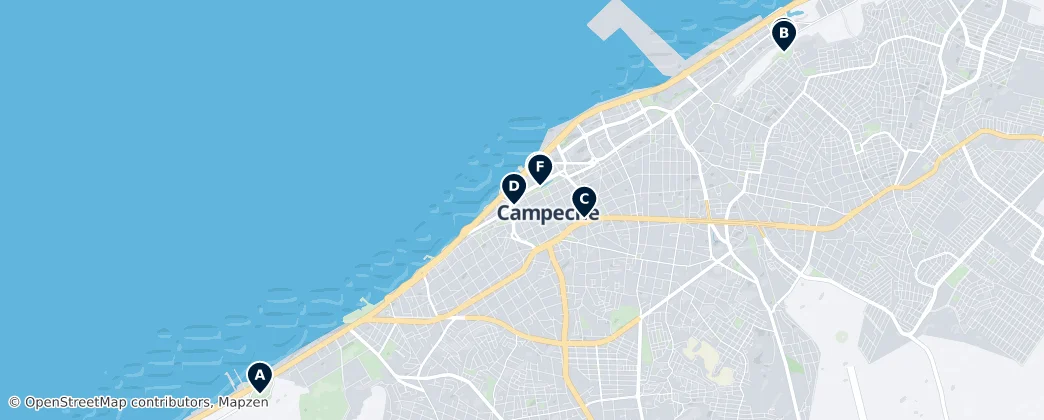 Map of Municipio de Campeche