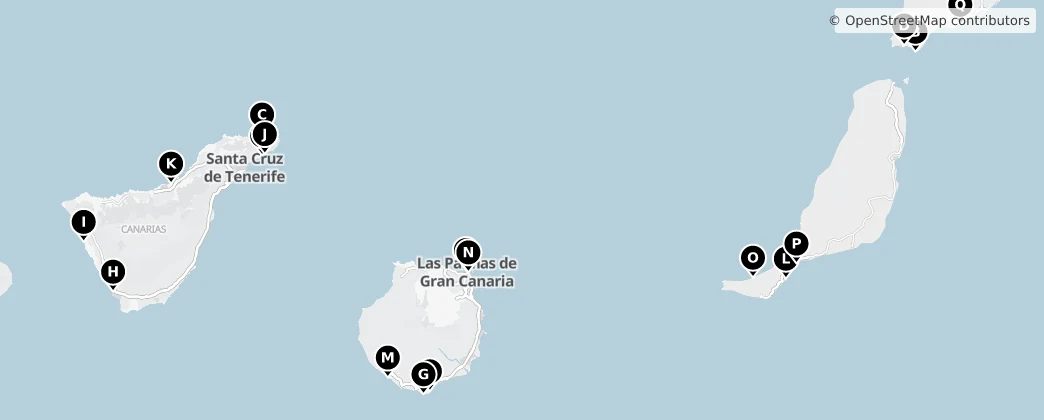 Map of Canarias