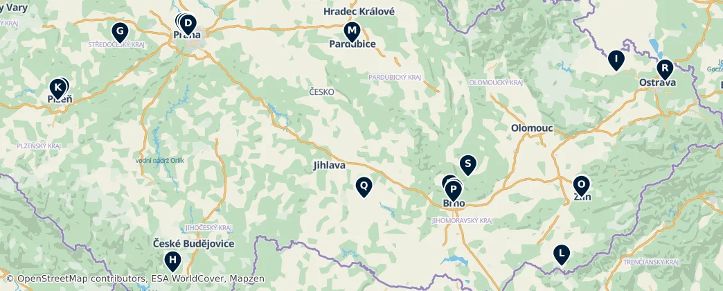 Map of Chequia