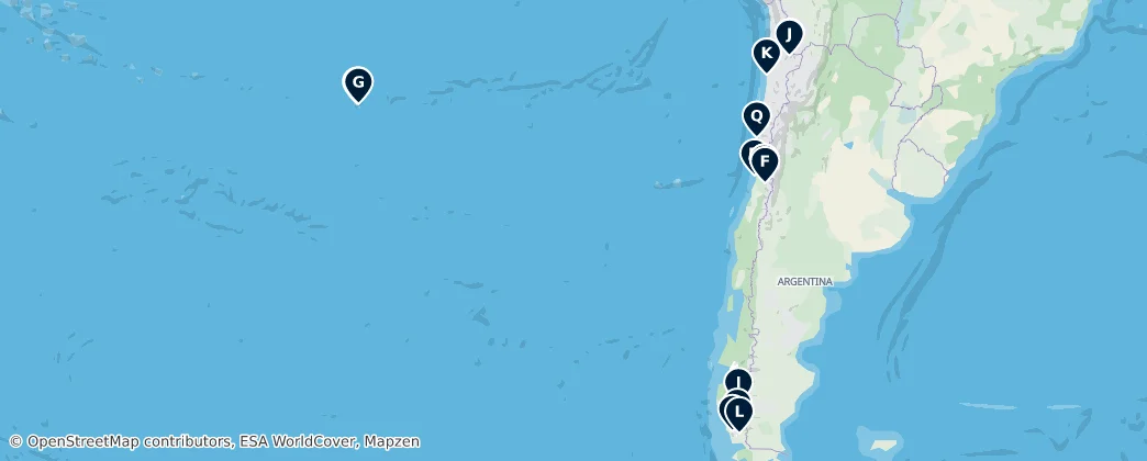 Map of Chile